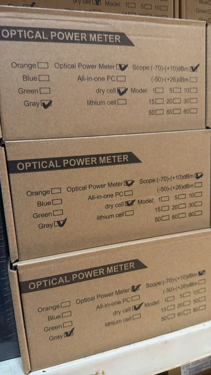 Optical power meters — recent stock sourcing example